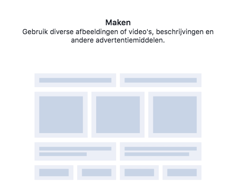Facebook dynamisch advertentiemateriaal